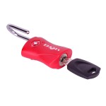 VIAGGI Travel Sentry Approved Metal Security Luggage Padlock with Key- Red
